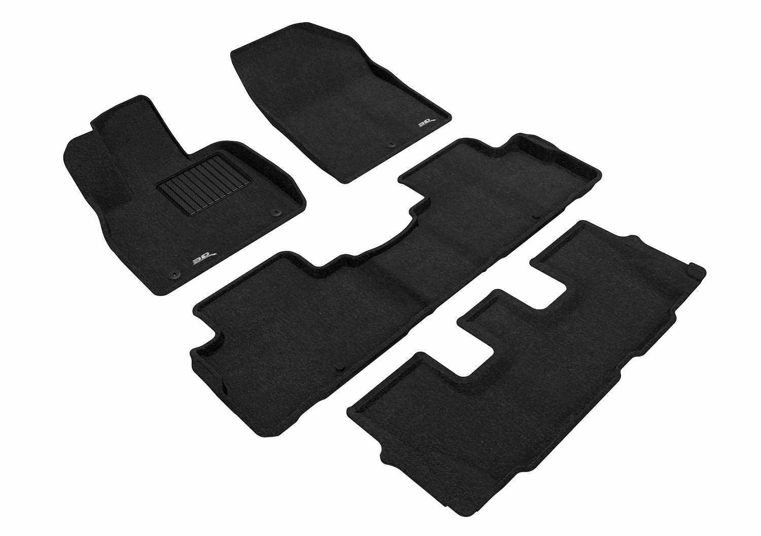 3D MAXpider Floor Mats Hyundai Palisade (20-24) All-Weather Elegant Series - Complete Set