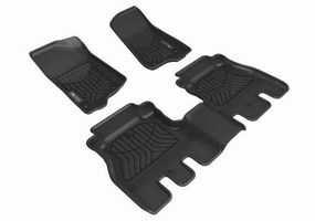 3D MAXpider Floor Mats Jeep Wrangler JL Unlimited (2018-2024) All-Weather Maxtrac Series - Complete Set