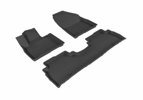 3D MAXpider Floor Mats Kia Sorento 5 Seater (2016-2020) All-Weather Kagu Series Black - Front or Second Row