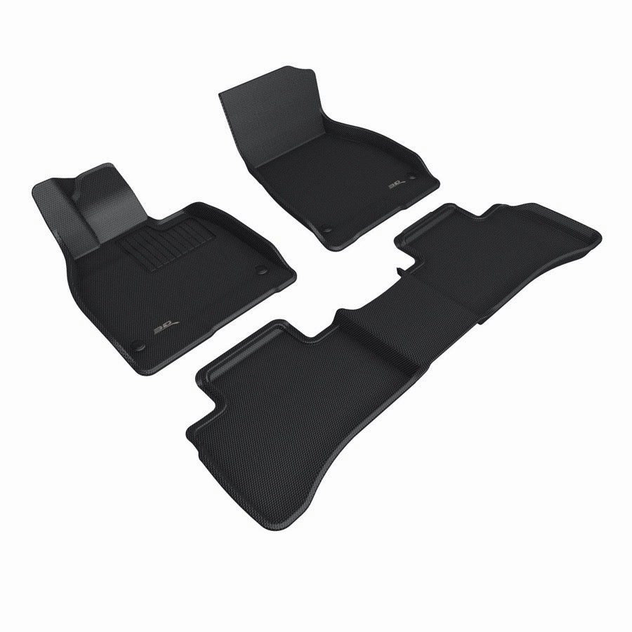 3D MAXpider Floor Mats Mercedes EQS SUV (23-24) All-Weather Kagu Series - Front / Second / Third Row