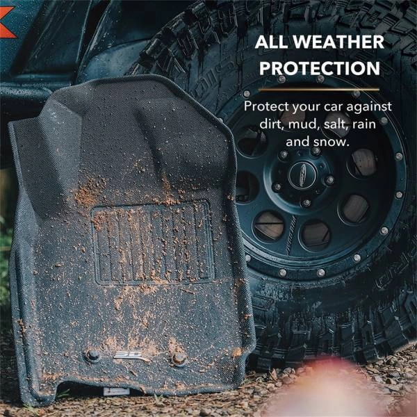 3D MAXpider Floor Mats Rivian R1T (22-23) All-Weather Kagu Series - Front or Second Row