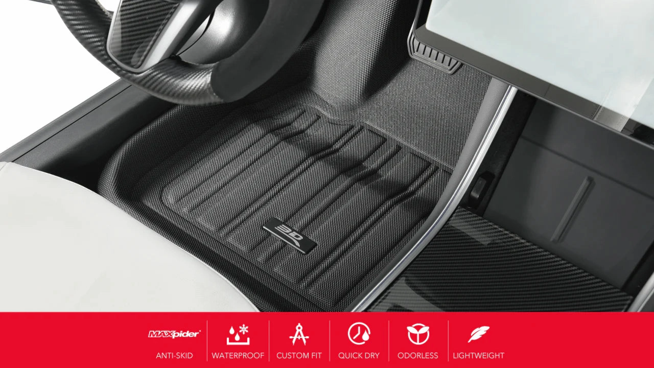 3D MAXpider Floor Mats Tesla Model 3 Highland (2024-2025) All-Weather Elitect Series - Complete Set