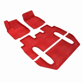 3D MAXpider Floor Mats Tesla Model X (2022-2024) Premium Perfect Fit Carpet Series - Complete Set