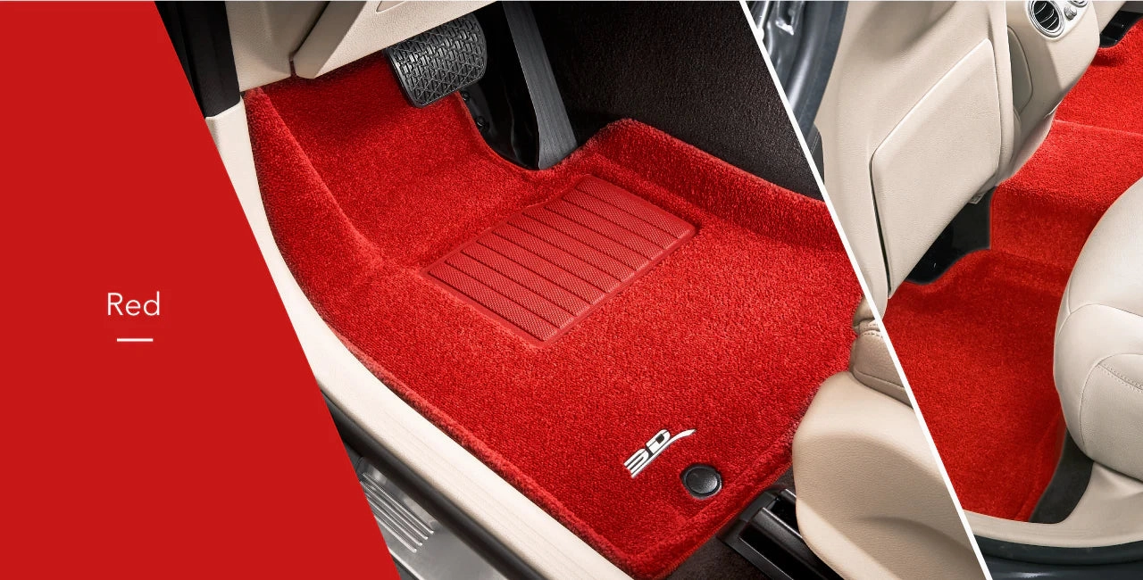 3D MAXpider Floor Mats Tesla Model X (2022-2024) Premium Perfect Fit Carpet Series - Complete Set