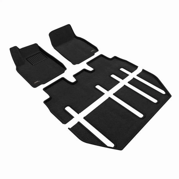 3D MAXpider Floor Mats Tesla Model X (22-24) All-Weather Elegant Series - Complete Set