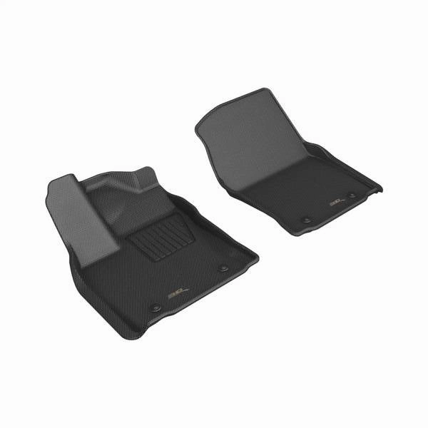 3D MAXpider Floor Mats Toyota Sequoia 3rd Gen (23-25) All-Weather Kagu Series Black - Front / Second / Third Row