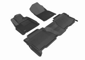 3D MAXpider Floor Mats Toyota Tundra (12-13) All-Weather Kagu Series Black - Front or Second Row