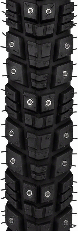 45NRTH Gravdal Tire - 700 x 45 Tubeless Folding BLK 60 TPI 240 Concave Carbide Aluminum Studs