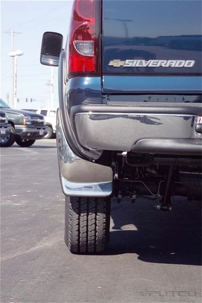 (Rear) Form Fitted Mud Skins <br> 03-07 Chevy Silverado, GMC Sierra 1500 2500 3500 HD