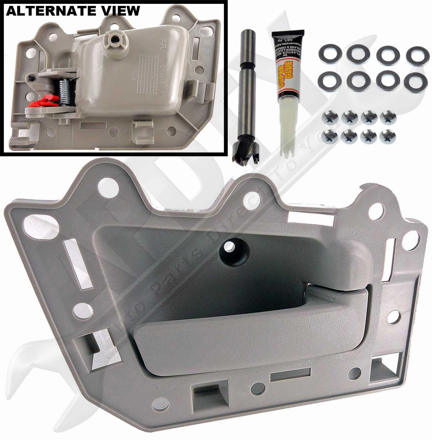 APDTY 154373 Interior Door Handle; All Beige; Front Right