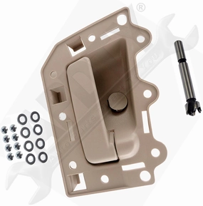 APDTY 154374 Interior Door Handle Kit; All Beige; Rear Right