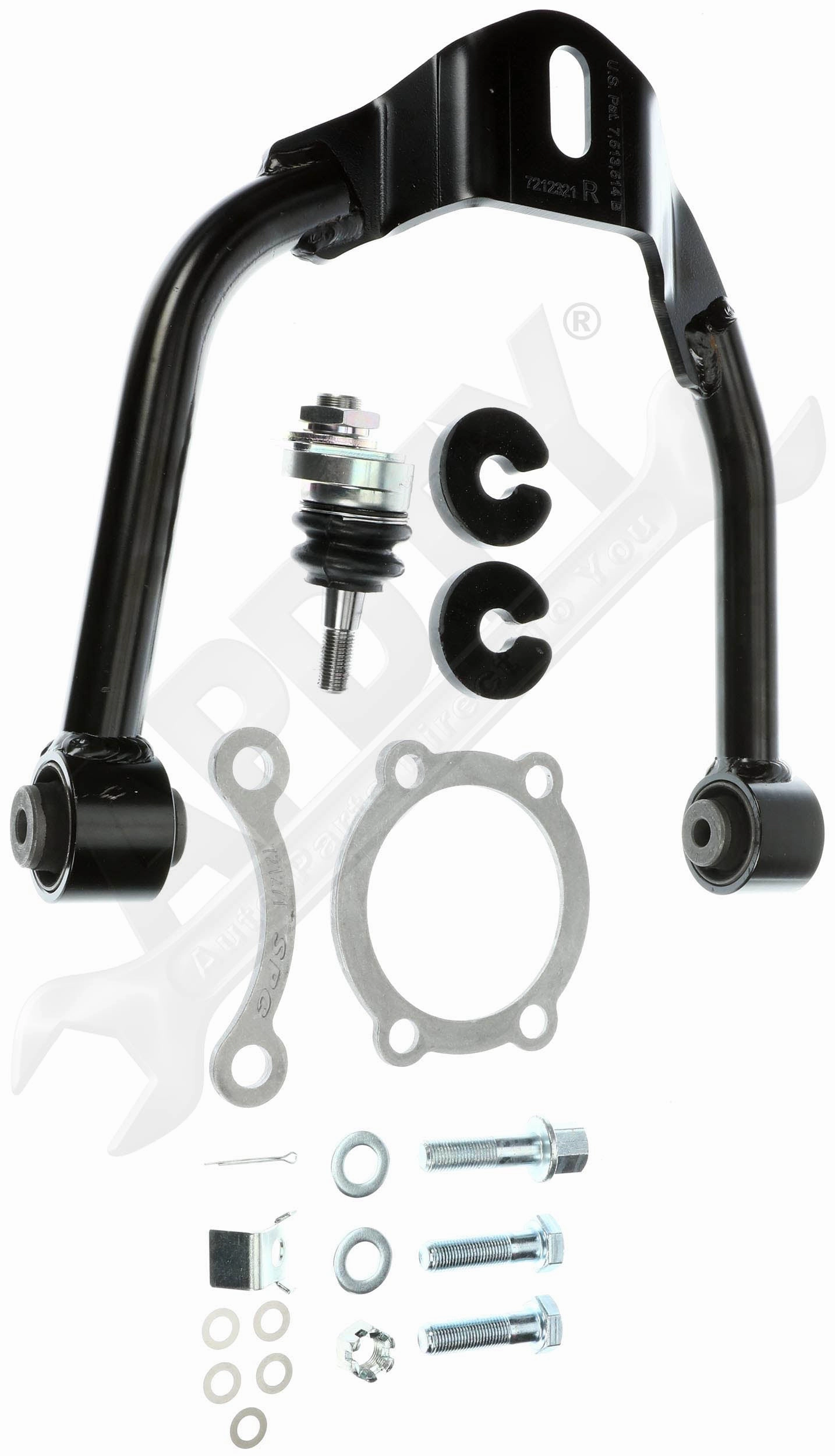 APDTY 158176 Adjustable Front Right Upper Control Arm And Ball Joint Assembly