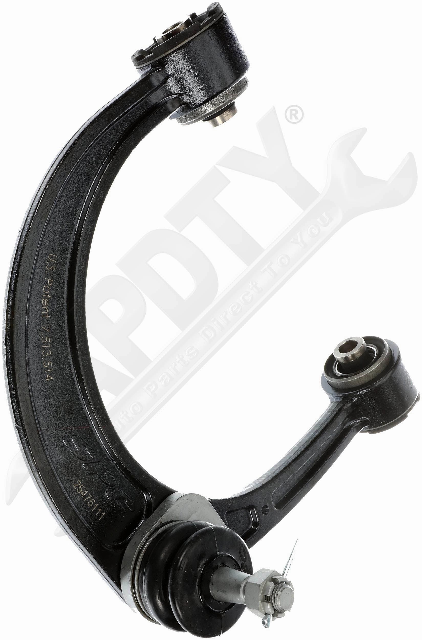 APDTY 158179 Front Left Upper Adjustable Caster/Camber Control Arm w/BallJoint