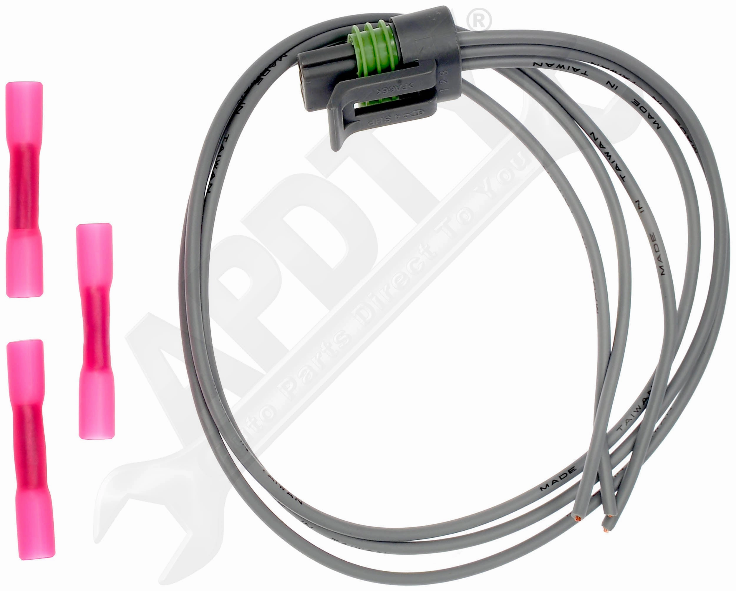 APDTY 159834 3 Terminal Multi Purpose Electrical Pigtail Wire Connector