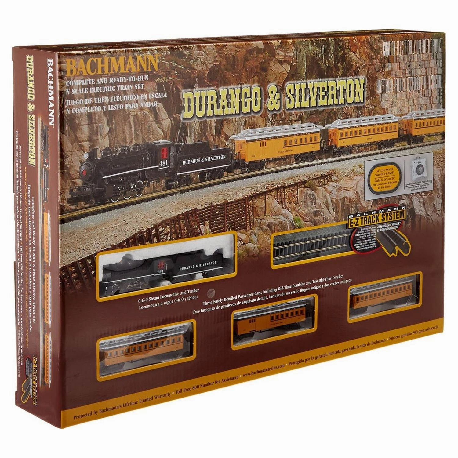 Bachmann Trains - Durango & Silverton N Scale Electric Train Set