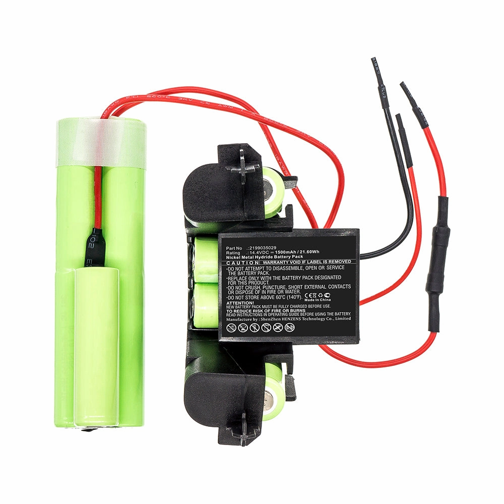 Batteries N Accessories BNA-WB-H11242 Vacuum Cleaner Battery - Ni-MH, 14.4V, 1500mAh, Ultra High Capacity - Replacement for AEG 2199035029 Battery