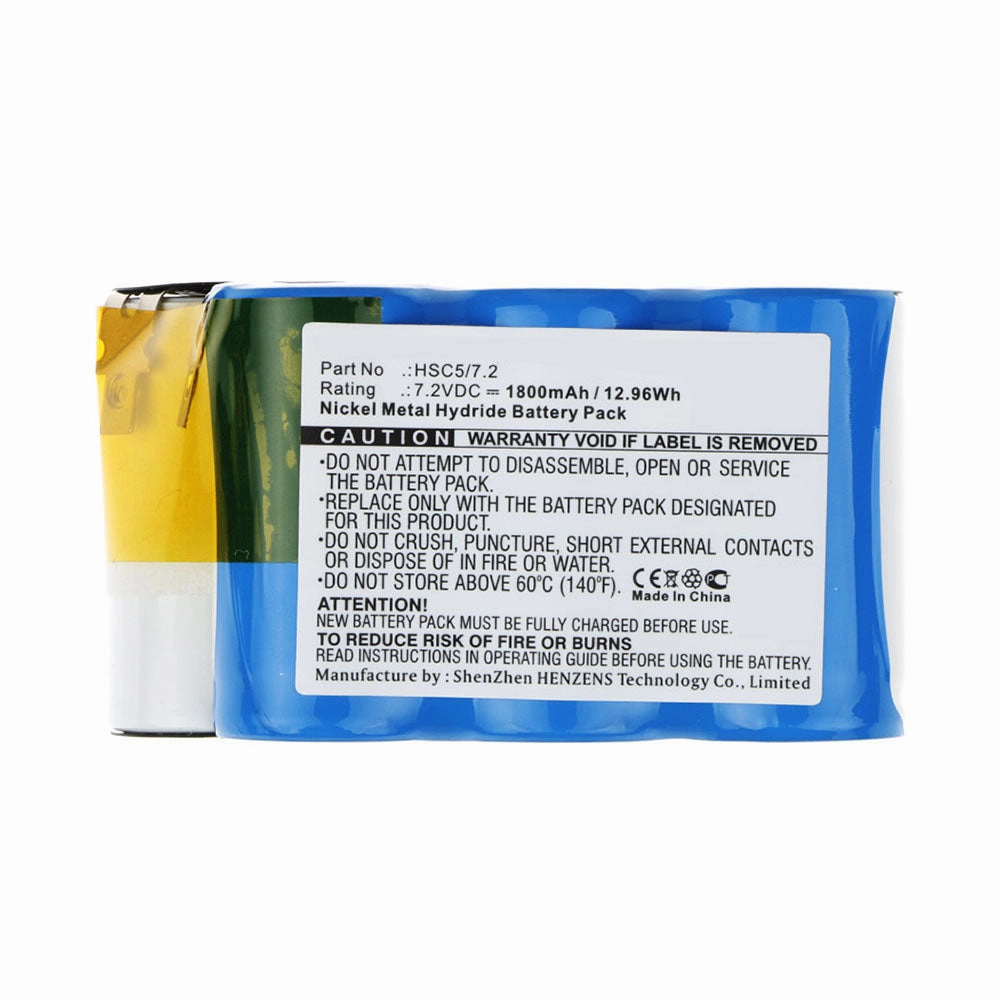 Batteries N Accessories BNA-WB-H11608 Vacuum Cleaner Battery - Ni-MH, 7.2V, 1800mAh, Ultra High Capacity - Replacement for Gtech HSC5/7.2 Battery