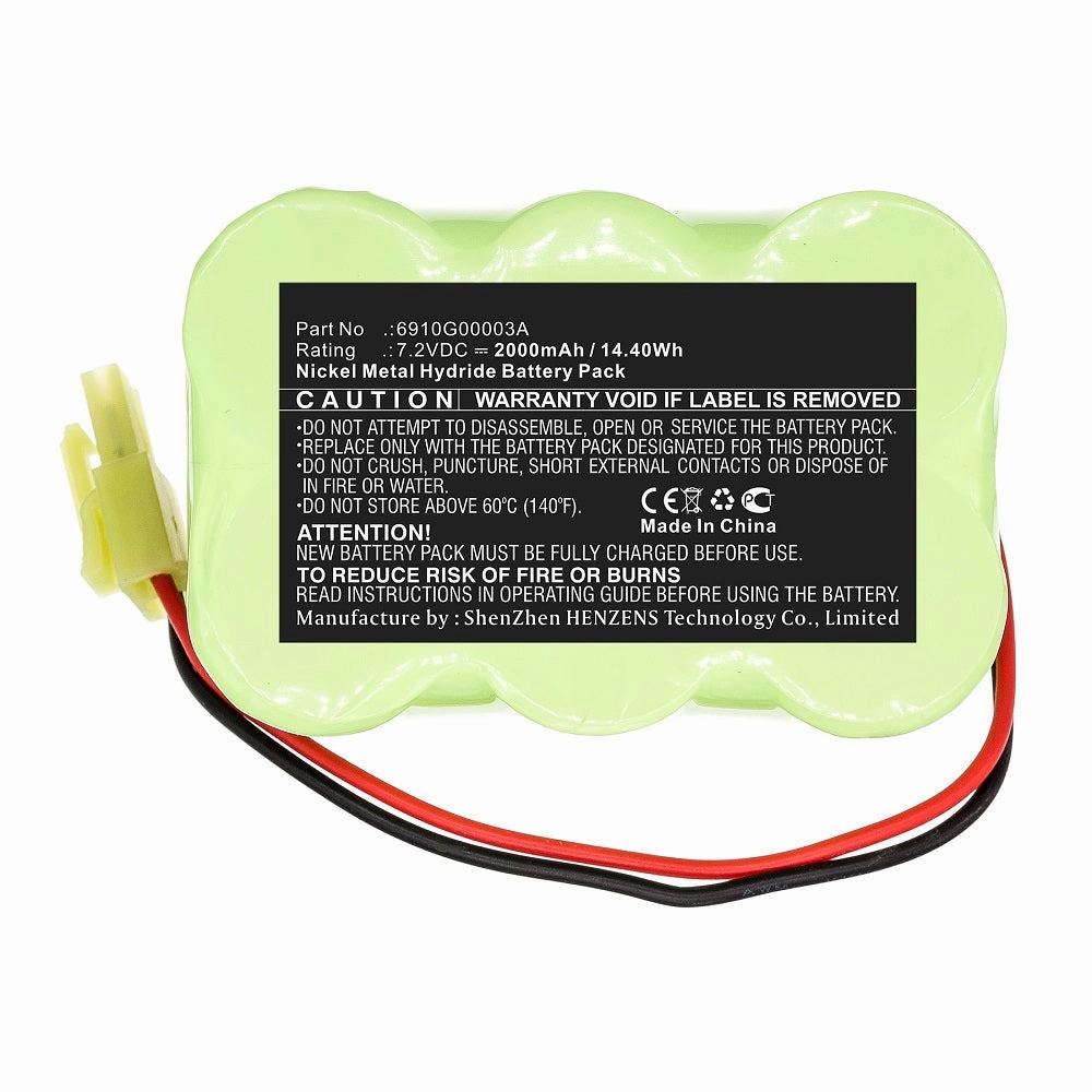 Batteries N Accessories BNA-WB-H12896 Vacuum Cleaner Battery - Ni-MH, 7.2V, 2000mAh, Ultra High Capacity - Replacement for LG 6910G00003A Battery