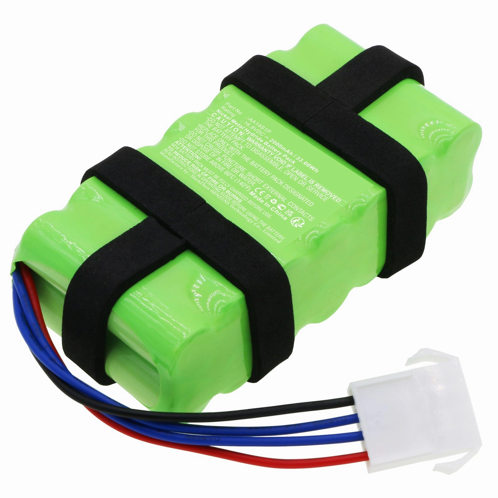 Batteries N Accessories BNA-WB-H17811 Vacuum Cleaner Battery - Ni-MH, 16.8V, 2000mAh, Ultra High Capacity - Replacement for Toshiba AA14S1P Battery