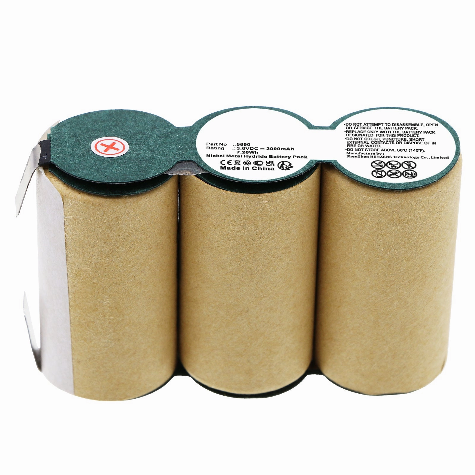 Batteries N Accessories BNA-WB-H18405 Vacuum Cleaner Battery - Ni-MH, 3.6V, 2000mAh, Ultra High Capacity - Replacement for Bomann 5690 Battery