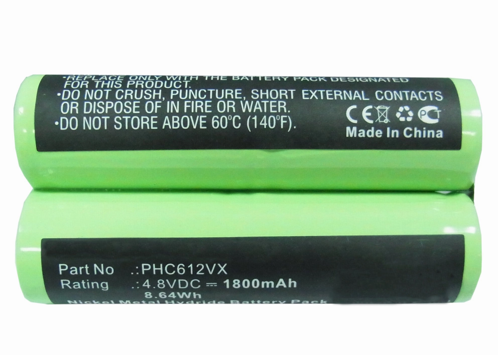 Batteries N Accessories BNA-WB-H6745 Vacuum Cleaner Battery - Ni-MH, 4.8V, 1800 mAh, Ultra High Capacity - Replacement for Philips FC6125 Battery