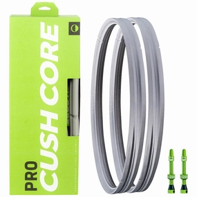 CushCore Pro Tire Inserts Set 29" Pair, Includes 2 Tubeless Valves