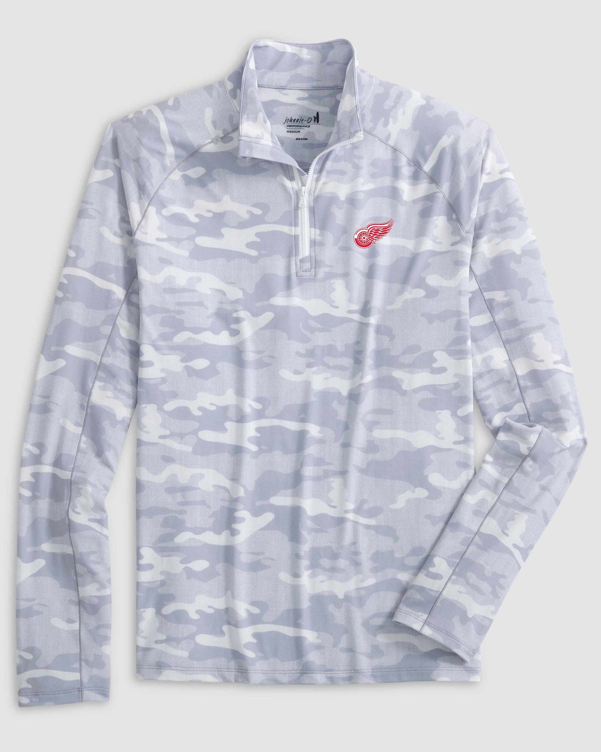 Detroit Redwings Patton Performance Camo 1/4-Zip Pullover
