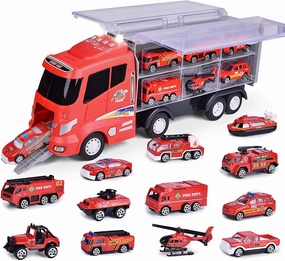 Die-Cast Fire Truck Transport