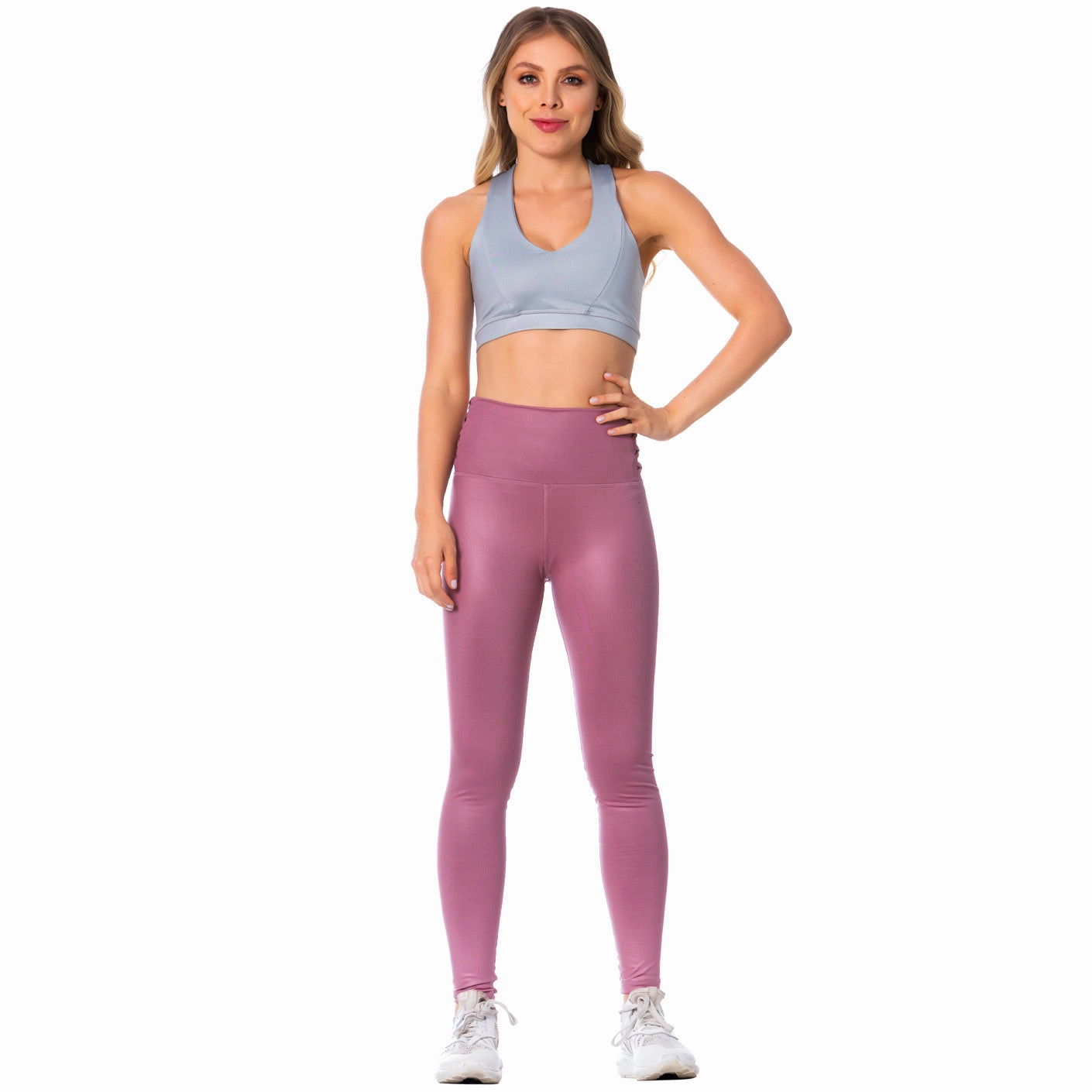 FLEXMEE Sportwear/Sport Bra 902032 2020-1 Spring Summer Collection Color Shiny Silver