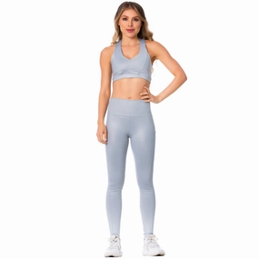 FLEXMEE Sportwear/Sport Bra 902032 2020-1 Spring Summer Collection Color Shiny Silver