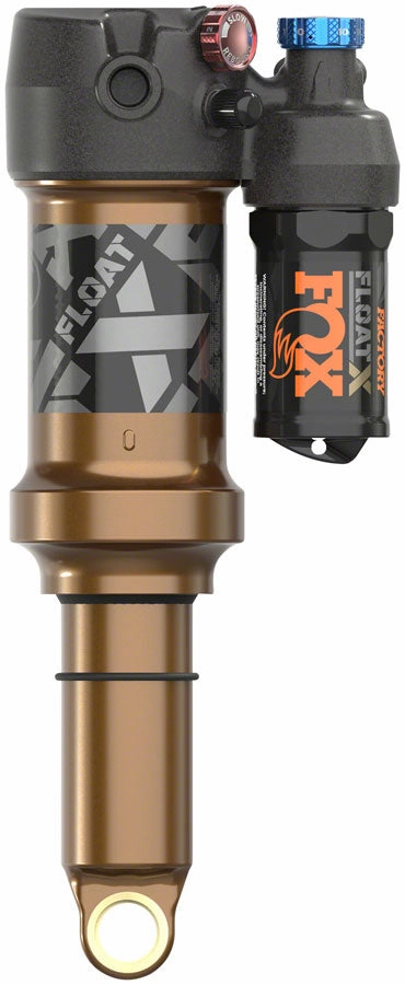 FOX FLOAT X Factory Rear Shock - Trunnion Metric, 185 x 55 mm, EVOL LV, 2-Position Lever, Kashima Coat - Open Box, New