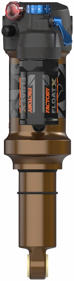 FOX FLOAT X Factory Rear Shock - Trunnion Metric, 185 x 55 mm, EVOL LV, 2-Position Lever, Kashima Coat - Open Box, New