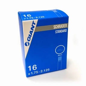 Giant 16 x 1.75 - 2.125, 35mm Schrader Valve Bicycle Tube