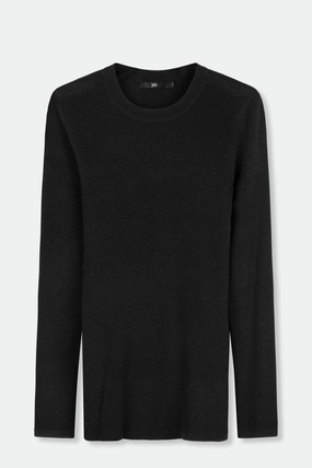 LOLO RIBBED CREW IN HIGH TWIST COTTON