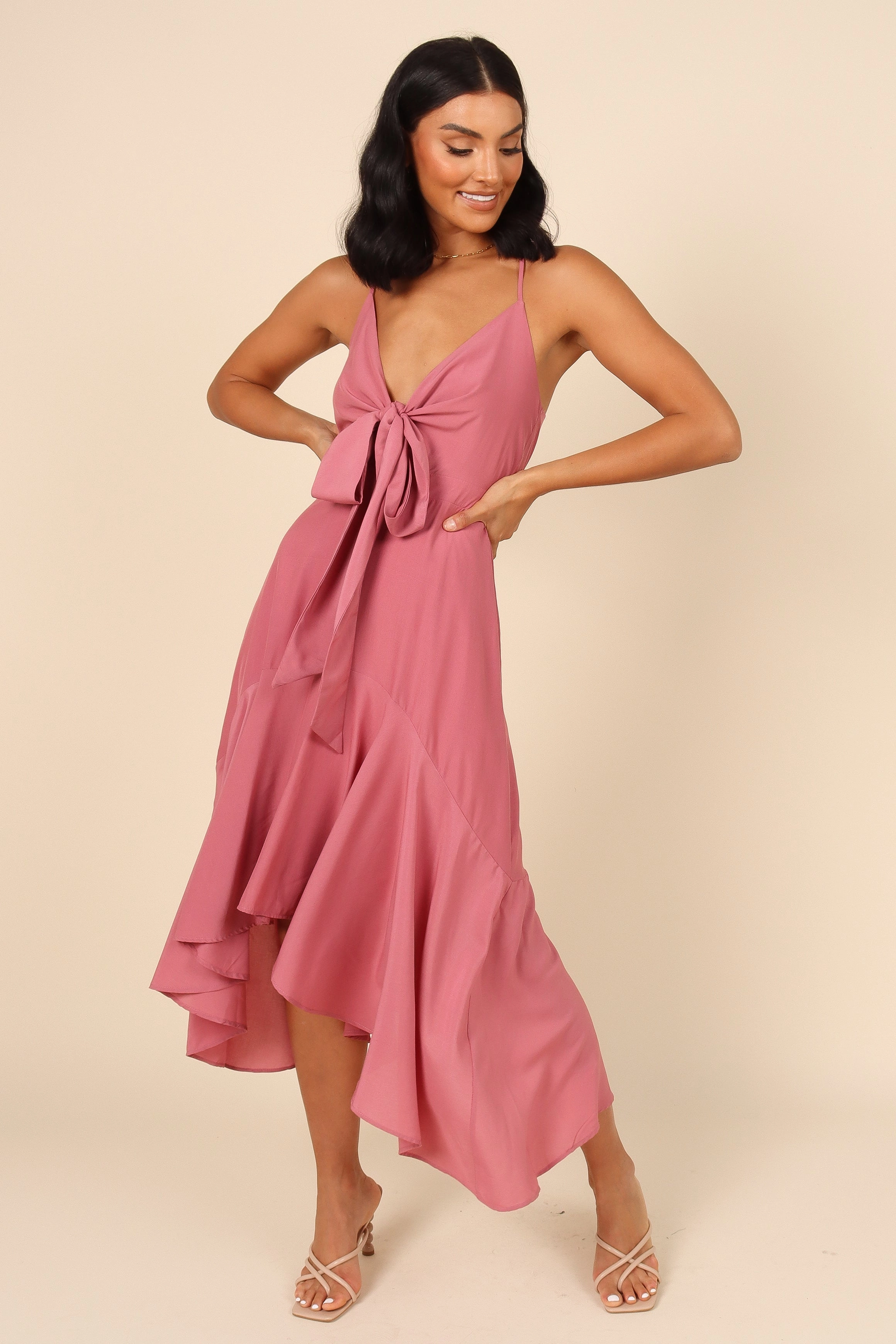 Mariana High Low Dress - Rose