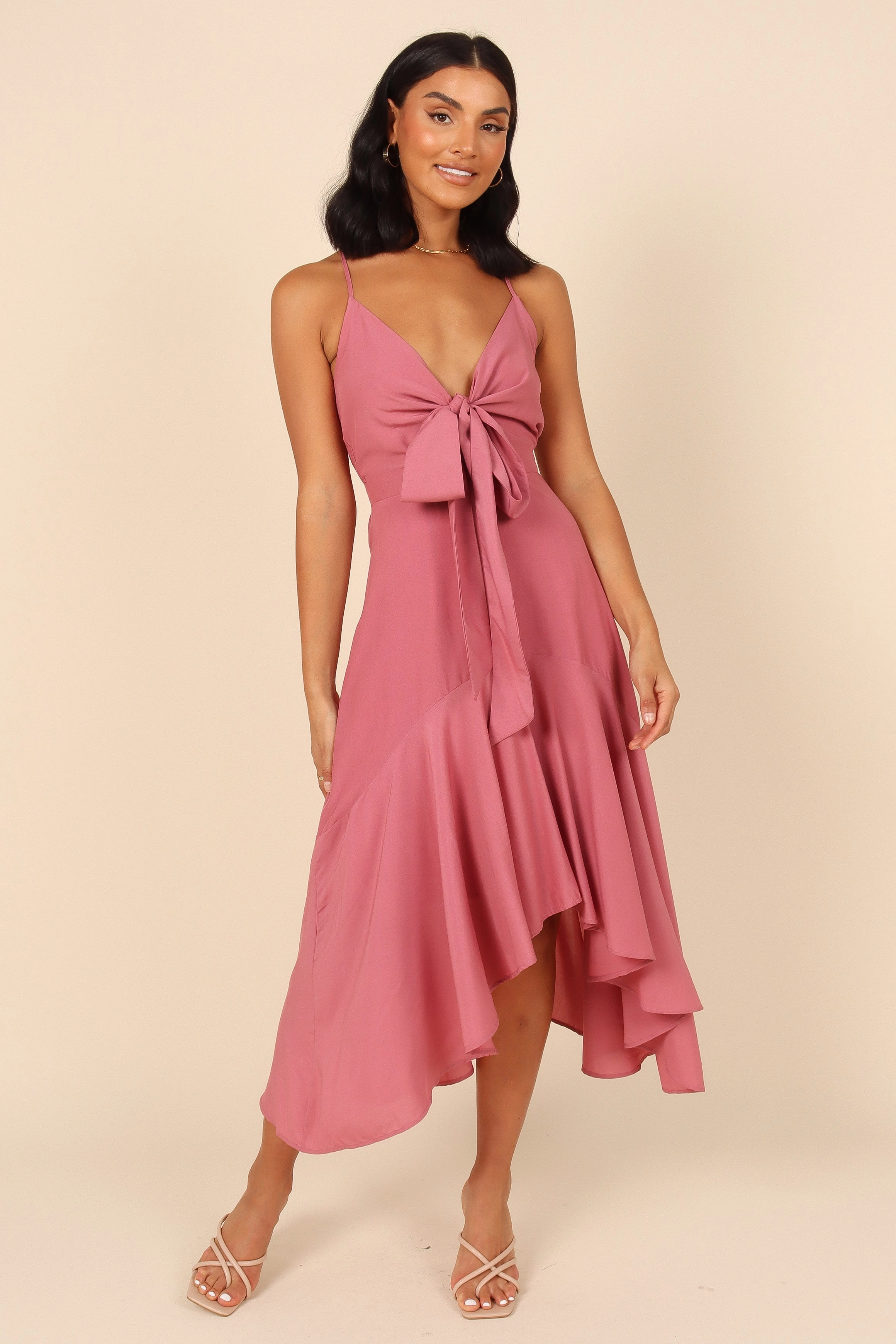 Mariana High Low Dress - Rose