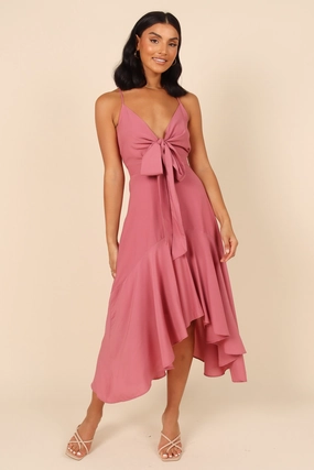 Mariana High Low Dress - Rose