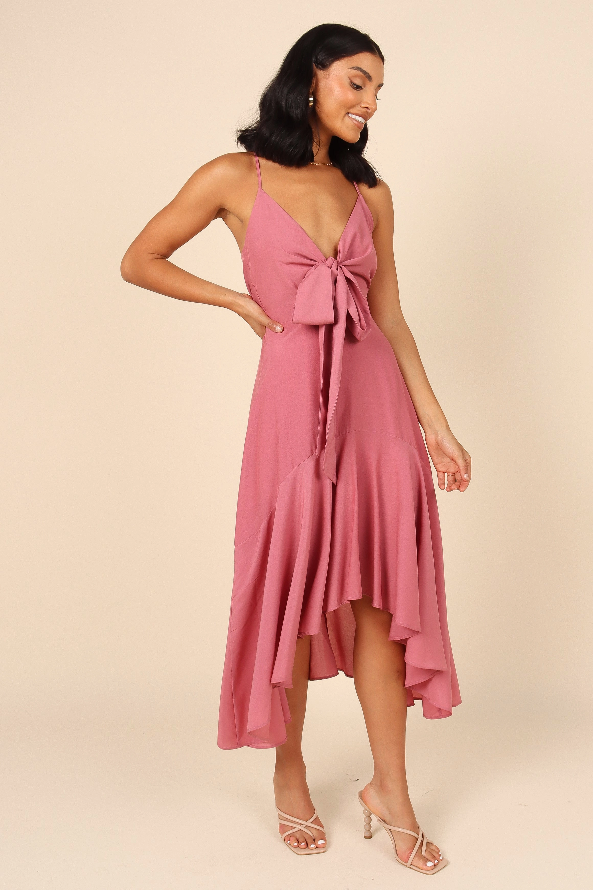 Mariana High Low Dress - Rose