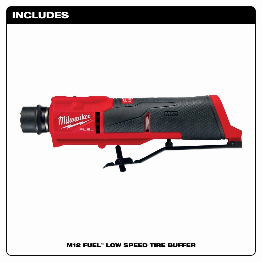 Milwaukee 2409-20 M12 FUEL 12V Brushless Li-Ion Low Speed Tire Buffer -Bare Tool