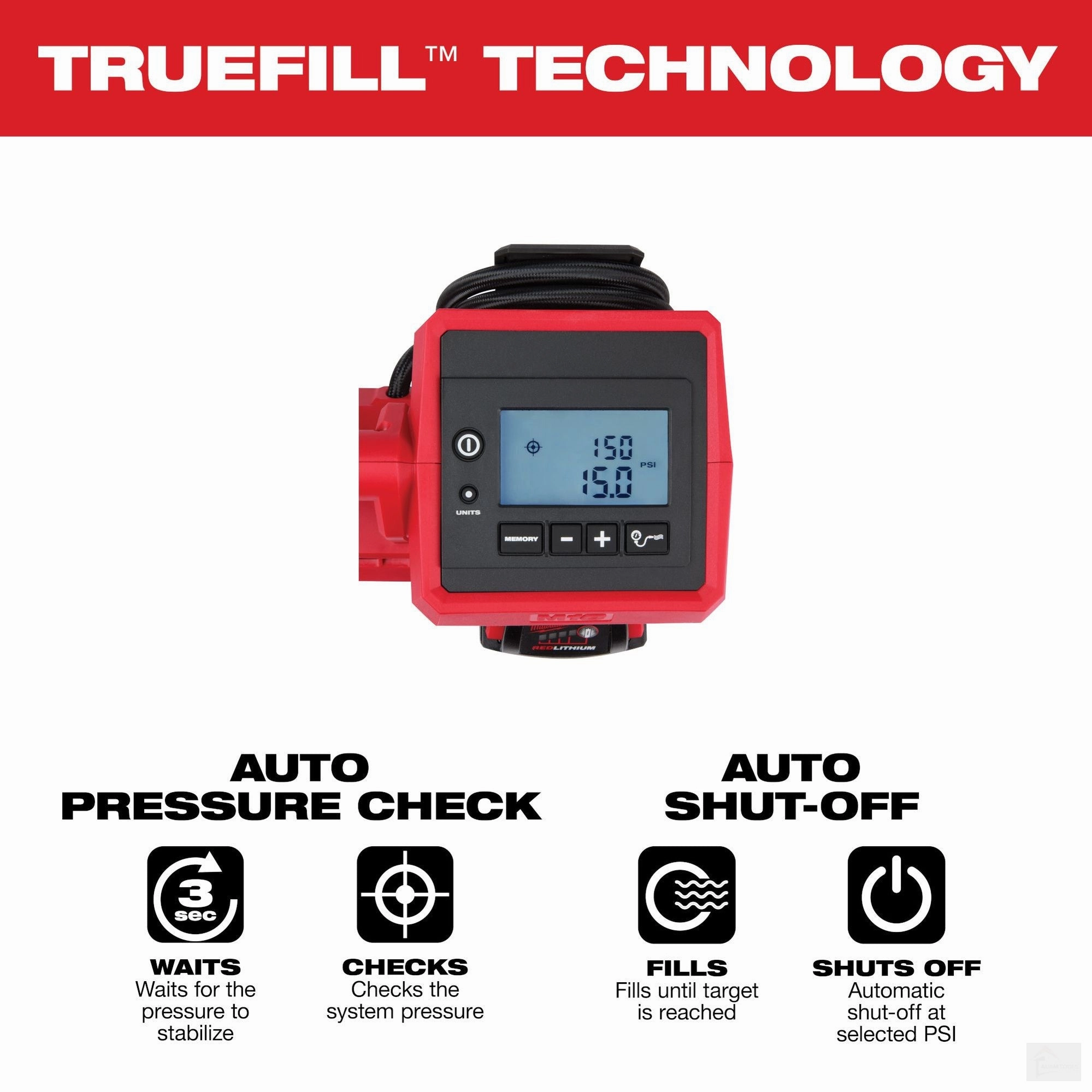 MILWAUKEE M18 Inflator [2848-20] (Tool Only)