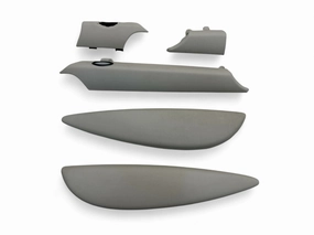 Mini Cooper Dash and Armrest Set Trim Satellite Grey Leather 2007-2015 R5x 488