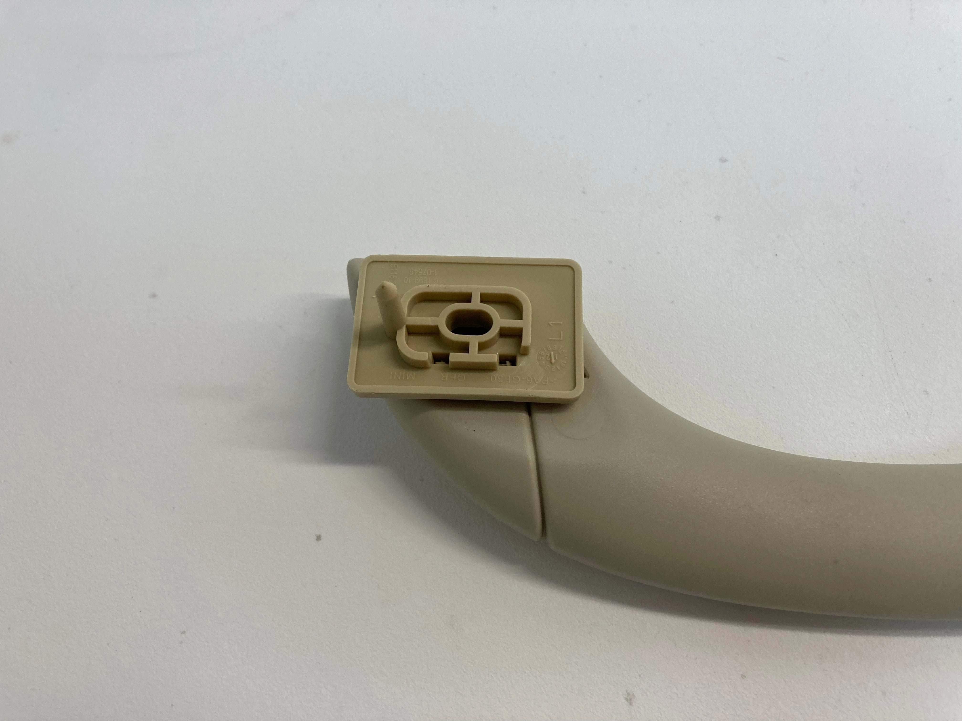 Mini Cooper Front Headliner Grab Handle Light Beige 51167266530 11-15 R55 R56 R60 R61