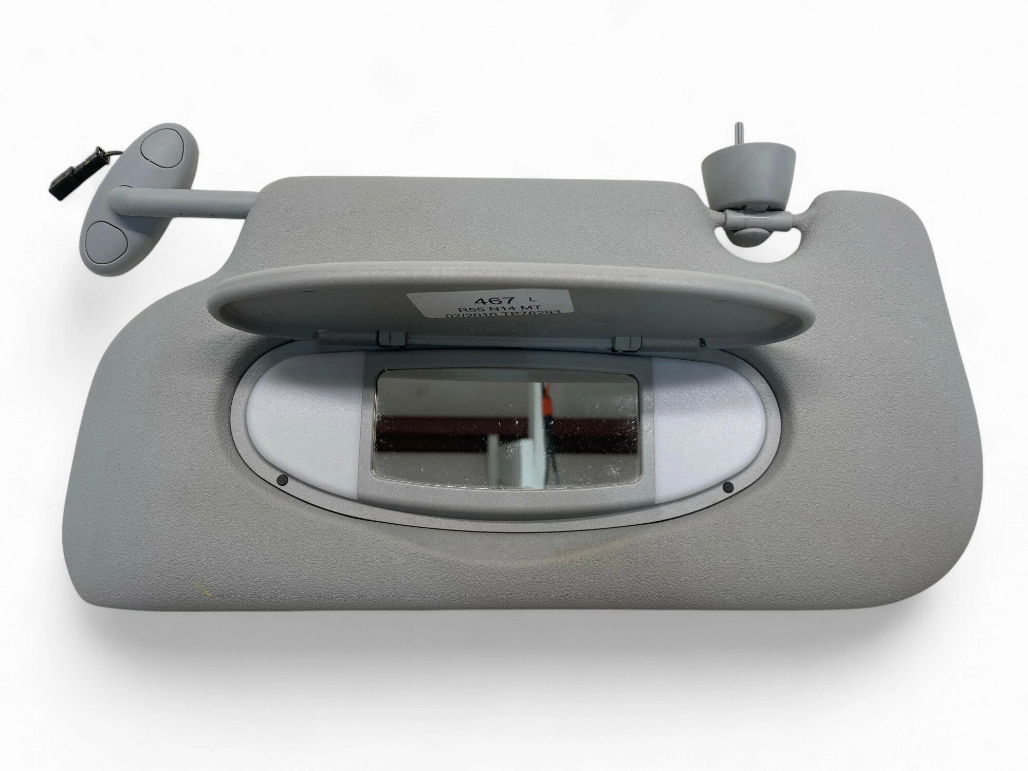 Mini Cooper Left Front Sun Visor Grey 51167339377 07-10 R55 R56 467