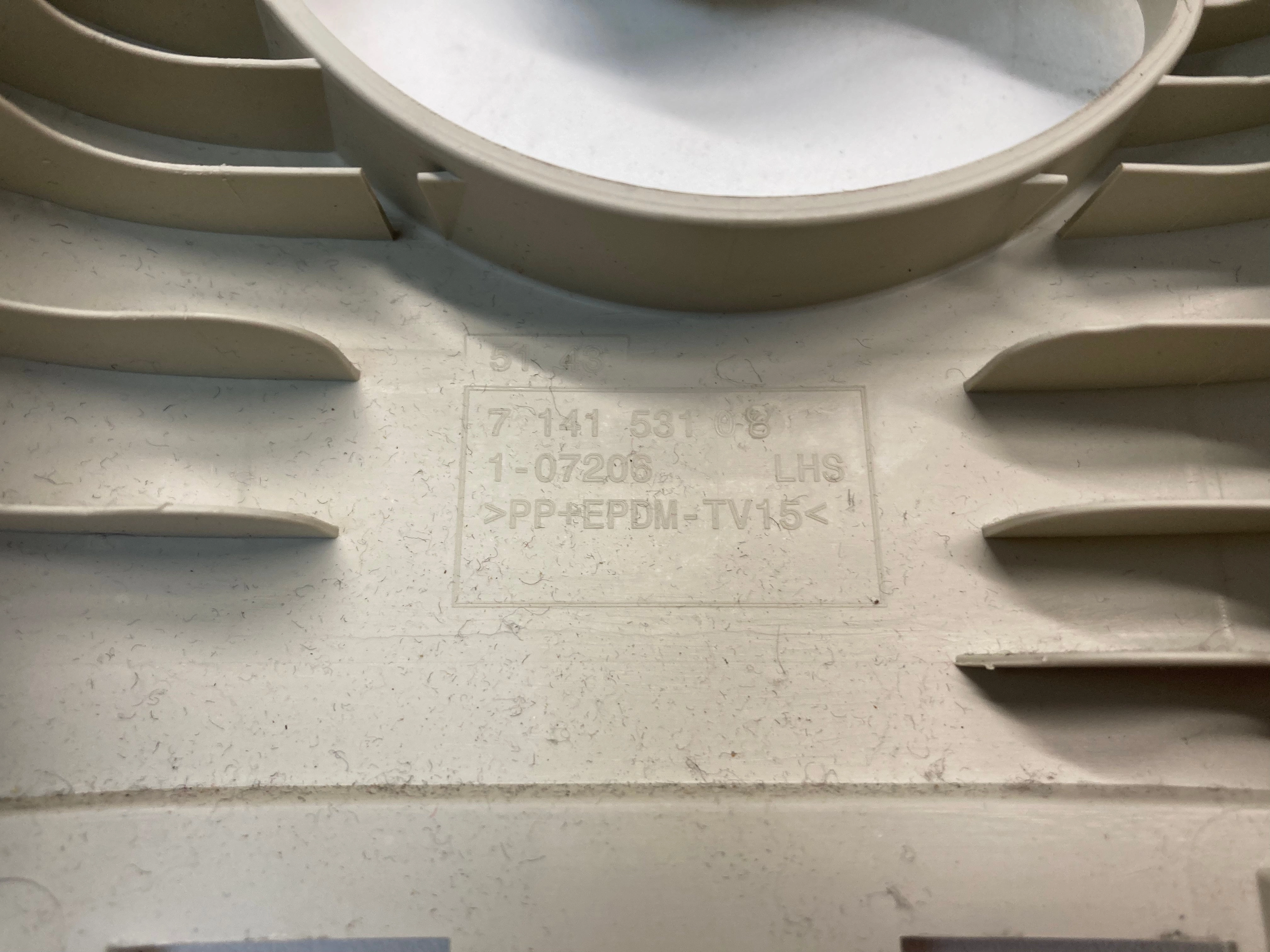 Mini Cooper Left Interior B Pillar Column Cover Beige 51437266767 11-14 R55 R56