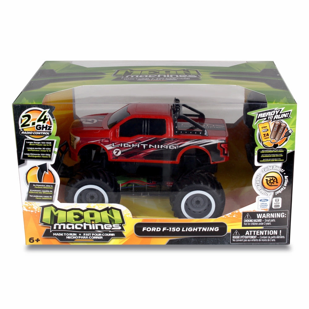 NKOK Mean Machines Ford F150 Lightning RC Truck - Red