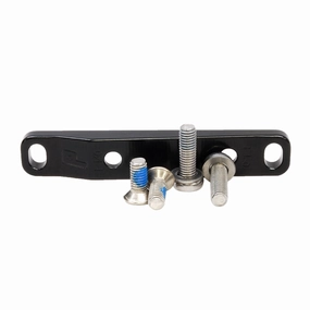 Paul Components Flat Mount Bracket Front 140/160mm w/ Bolts Black