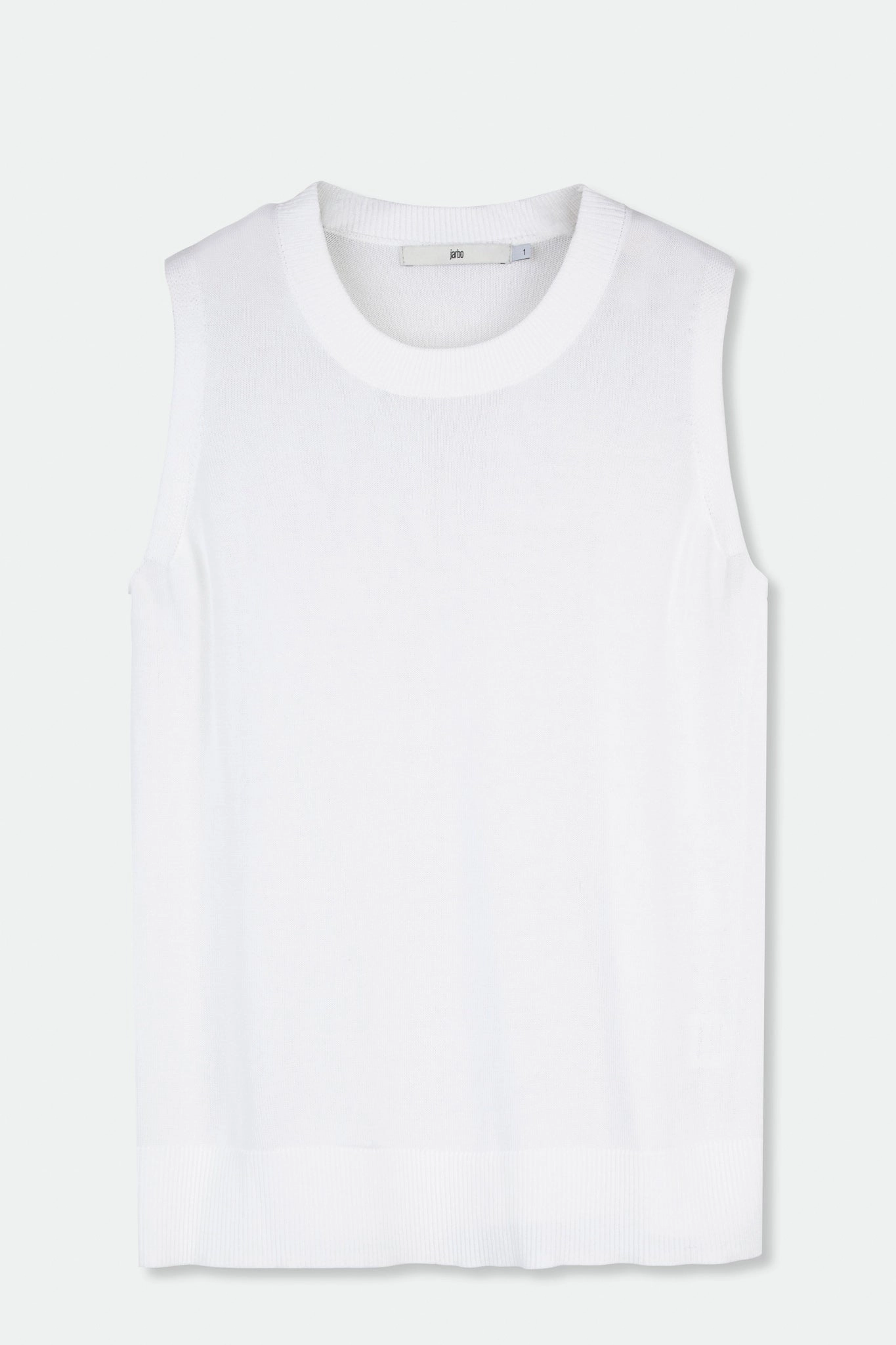 PERI SLEEVELESS TOP IN HIGH TWIST COTTON
