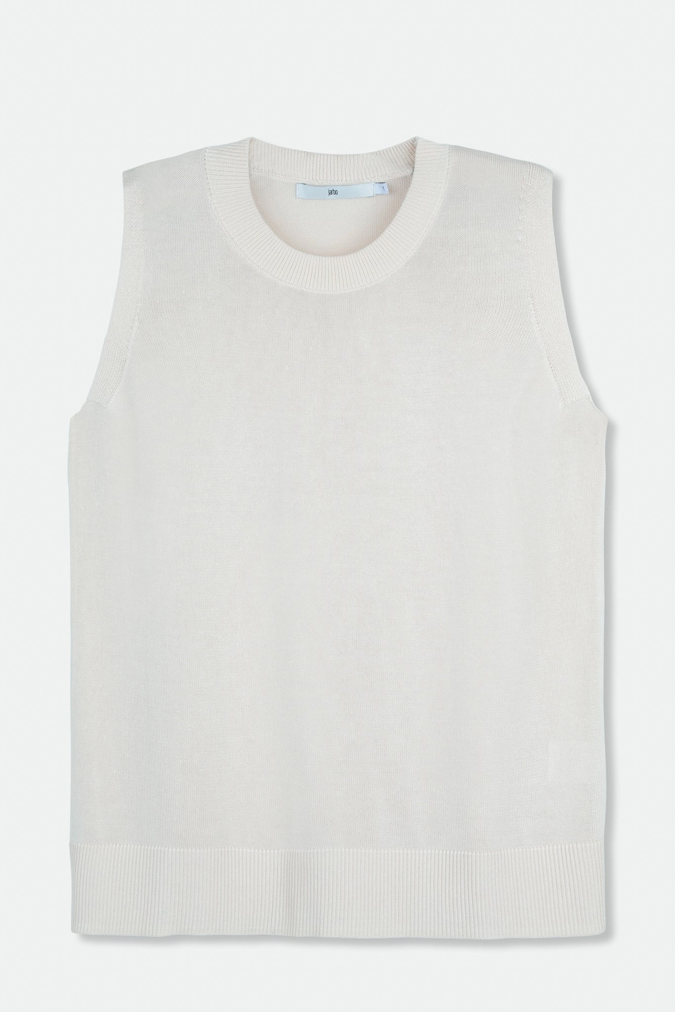 PERI SLEEVELESS TOP IN HIGH TWIST COTTON