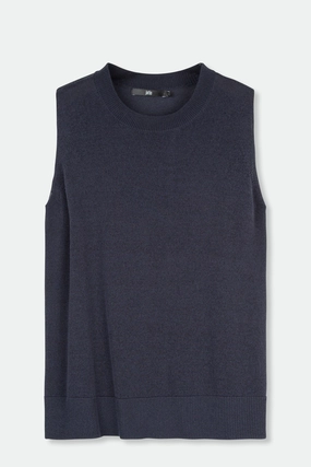 PERI SLEEVELESS TOP IN HIGH TWIST COTTON