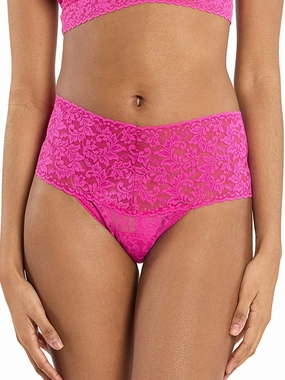 Retro Lace Thong Marmalade Pink